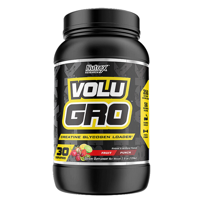 Nutrex Volu Gro, Punch aux Fruits - 1284 grammes