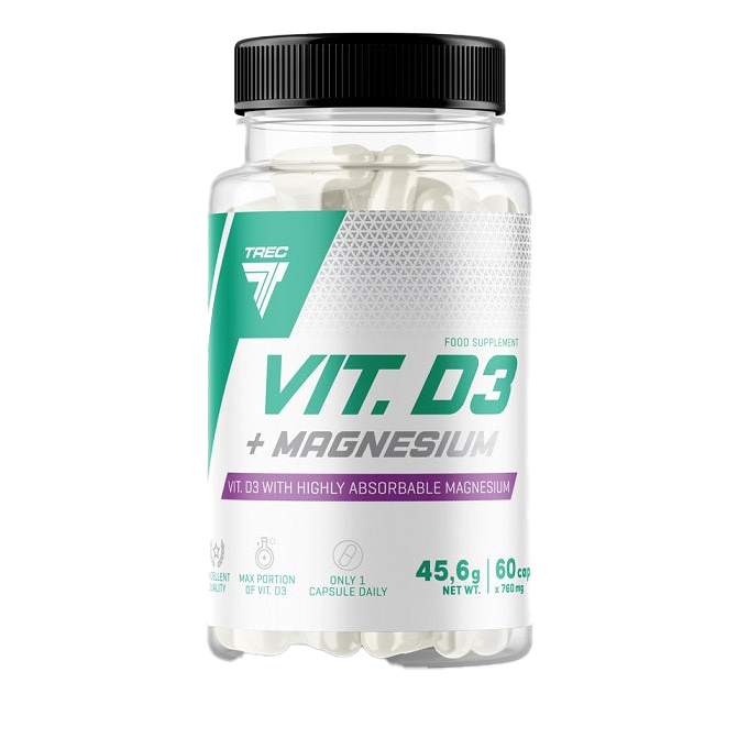 Trec Nutrition Vitamin D3 + Magnesium - 60 caps