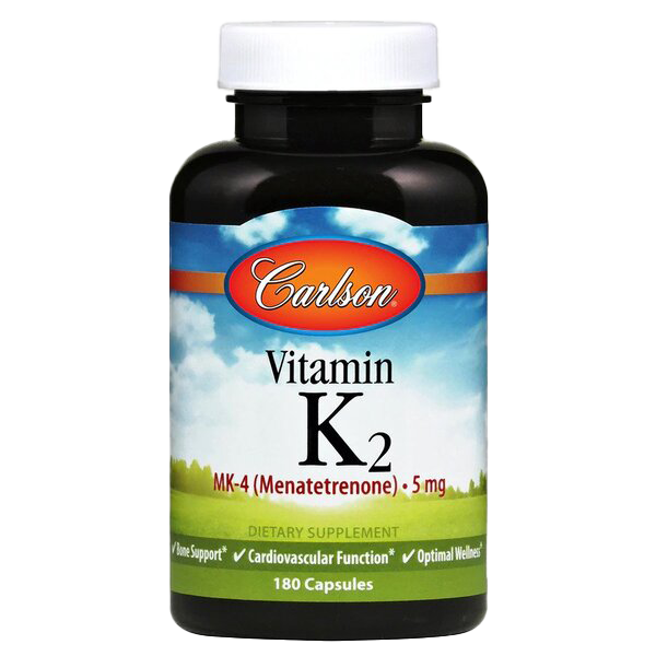 Carlson Labs Vitamin K2 MK-4, 5 mg – 180 Kapseln