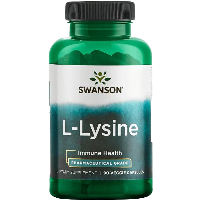 Swanson AjiPure L-Lysine, 500mg - 90 vcaps