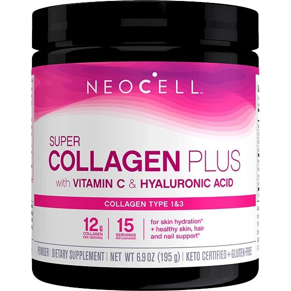 NeoCell Super Collagen Plus with Vitamin C & Hyaluronic Acid - 195g