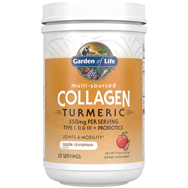 Garden of Life Multi-Sourced Collagen Turmeric, Apple Cinnamon - 220g