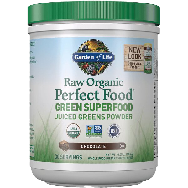 Garden of Life Raw Organic Perfect Food Grünes Superfood, Schokolade – 285 g