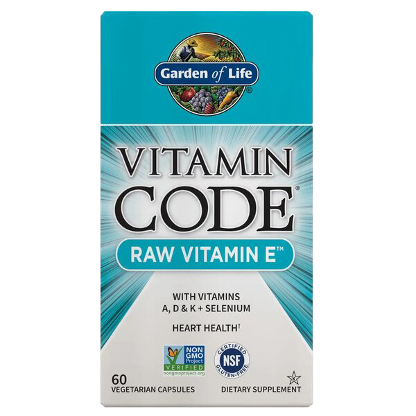 Garden of Life Vitamin Code Rohes Vitamin E – 60 Kapseln