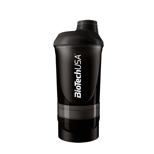 BioTechUSA Accessories Wave+ Shaker, Black Smoke – 300 ml. (+ 150 ml.)