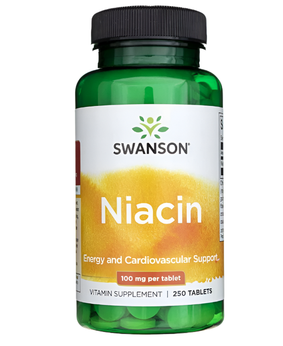 Swanson Niacin, 100 mg – 250 Tabletten