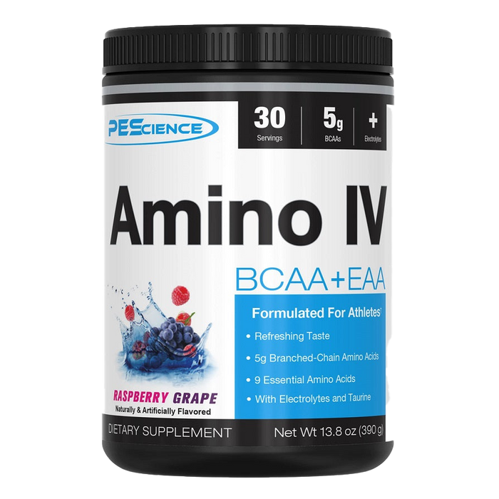 PEScience Amino IV, Himbeertraube – 390 Gramm