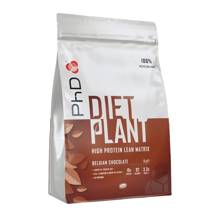 PhD Diet Plant, Belgian Chocolate 1000g