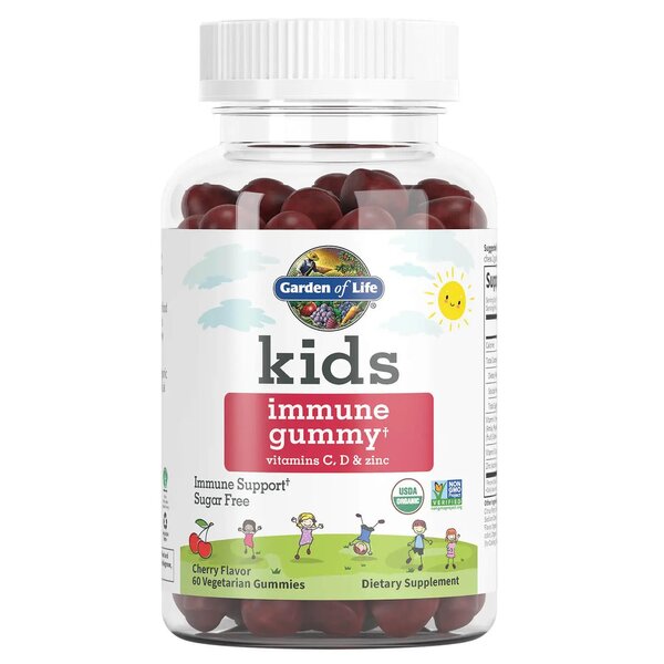 Garden of Life Kids Immune Gummy, Cherry - 60 vegetarian gummies - Sports Supplements at MySupplementShop by Garden of Life