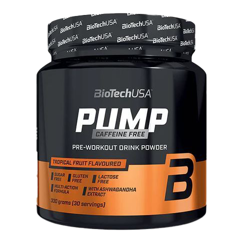 BioTechUSA Pump Caffeine Free, Lemon Ice Tea