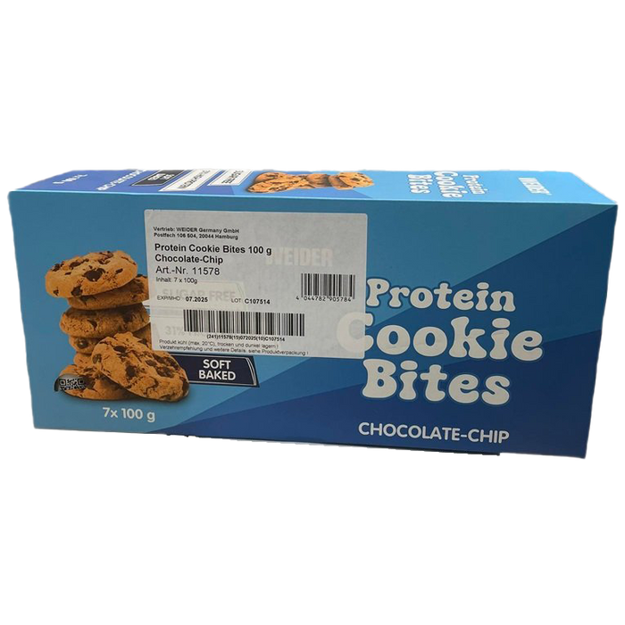 Protein Cookie Bites, Chocolate Chip - 7 x 100g