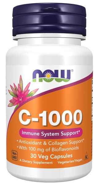 NOW Foods C-1000 - 30 vcaps - Vitamins & Supplements at MySupplementShop by NOW Foods