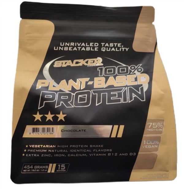 Stacker2 Europe 100% Plant Based Protein 454g - Chocolate - Protein at MySupplementShop by Stacker2 Europe