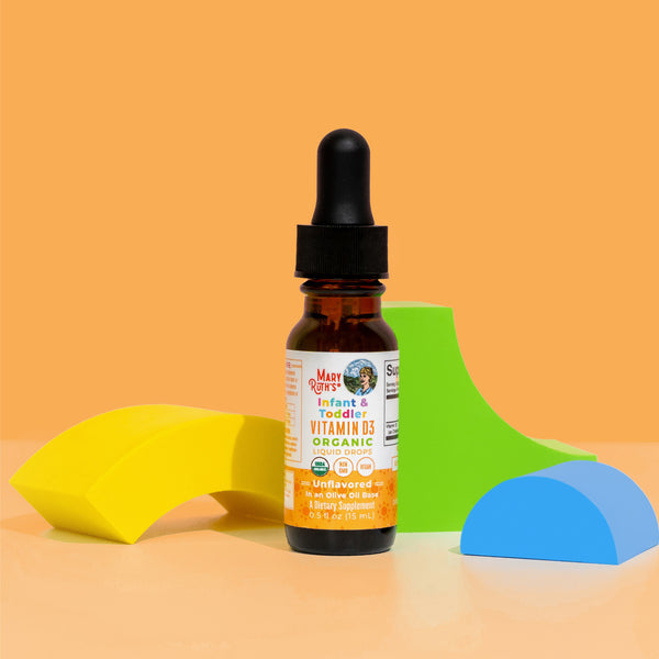 MaryRuth Organics Organic Infant & Toddler Vitamin D3 Liquid Drops - 15 ml.