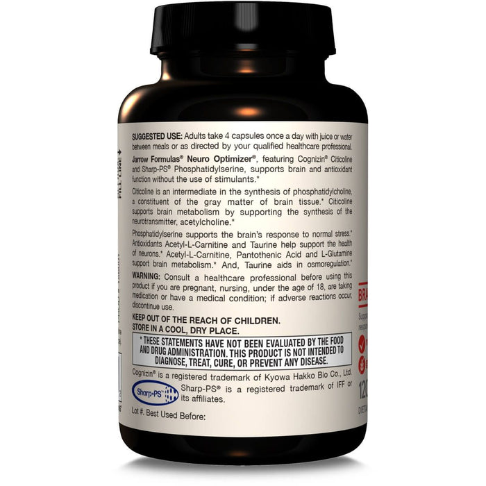 Jarrow Formulas Neuro Optimizer 120 Capsules | Premium Supplements at MYSUPPLEMENTSHOP