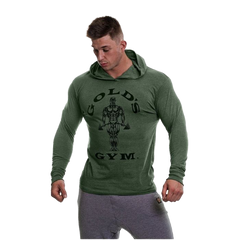 Gold's Gym Long Sleeve Hooded Top - Army Marl