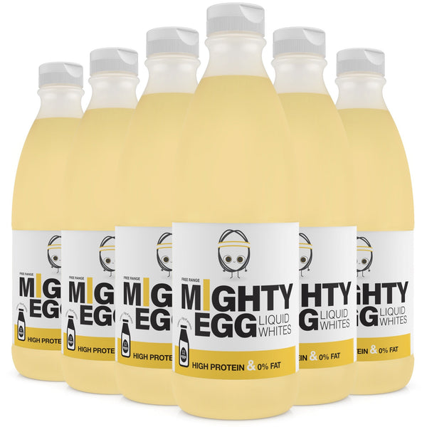 Mighty Egg Free Range Liquid Egg Whites 6 x 970ml - Default Title - Sports Nutrition at MySupplementShop by Mighty Egg