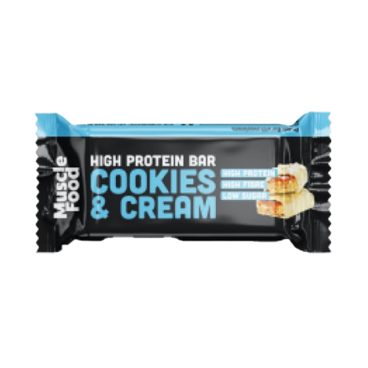 Musclefood Cookies & Cream High Protein Bar 12 x 45g