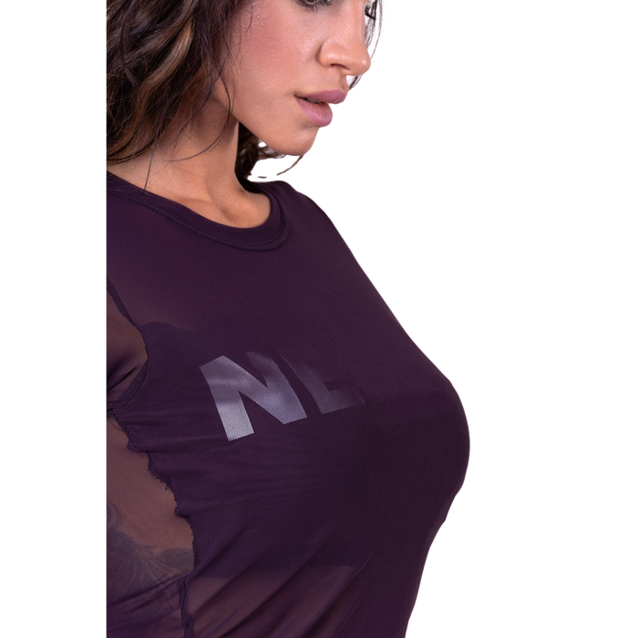 Nebbia Flash Mesh T-Shirt 665 - Burgundy