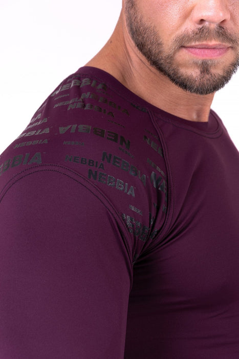 Nebbia Hero Compression Shirt 146 - Burgundy
