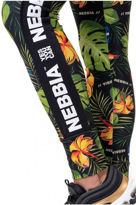 Nebbia High-Waist Performance Leggings 567- Jungle Green