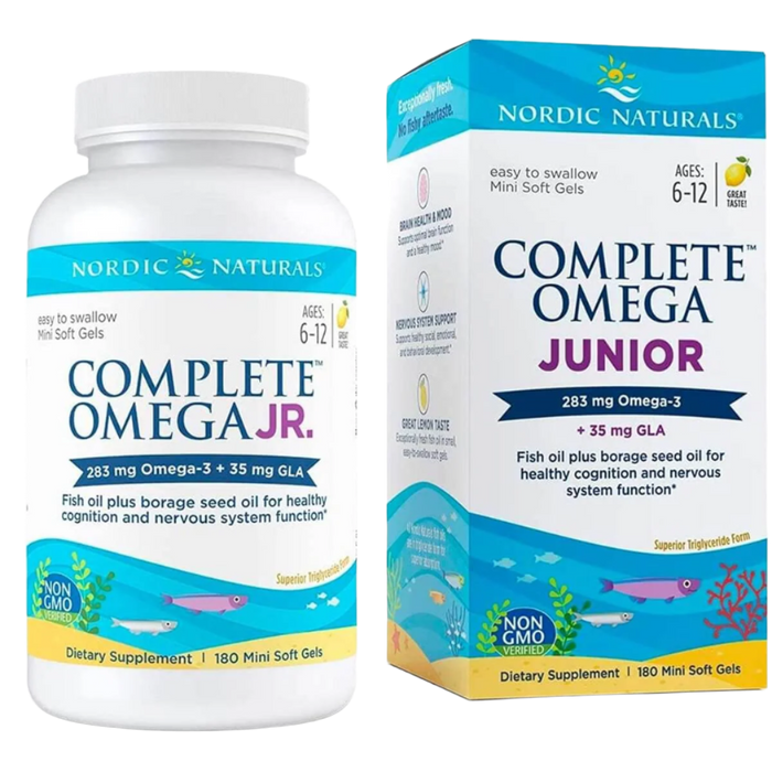 Nordic Naturals Complete Omega 3,6,9 Junior 180 Mini Softgels (Lemon)