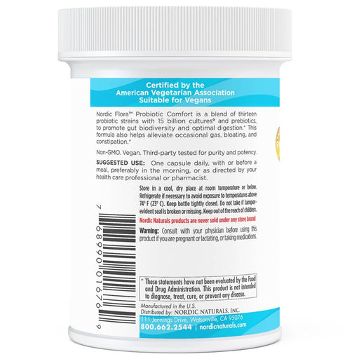 Nordic Naturals Nordic Flora Probiotic Comfort 15 Billion CFU 30 Capsules | Premium Supplements at MYSUPPLEMENTSHOP