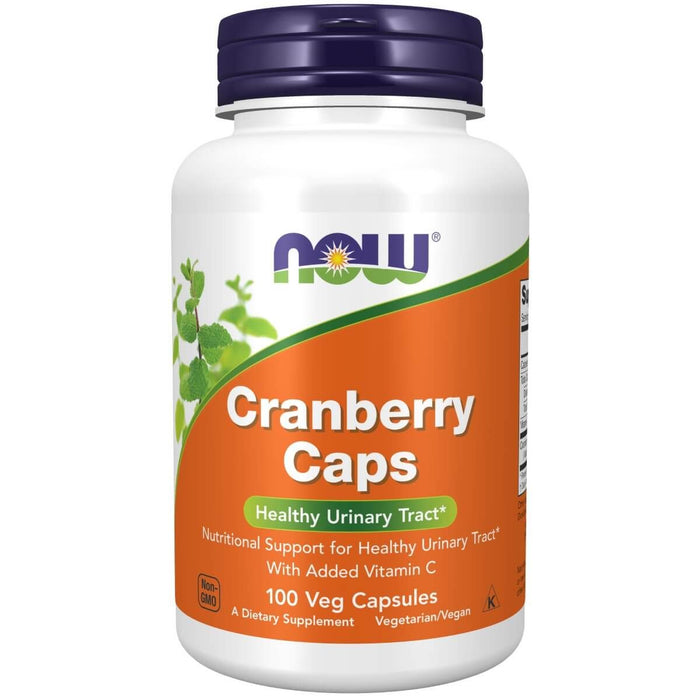 NOW Foods Cranberry Caps with Added Vitamin C 100 Veg Capsules - Health and Wellbeing at MySupplementShop by NOW Foods