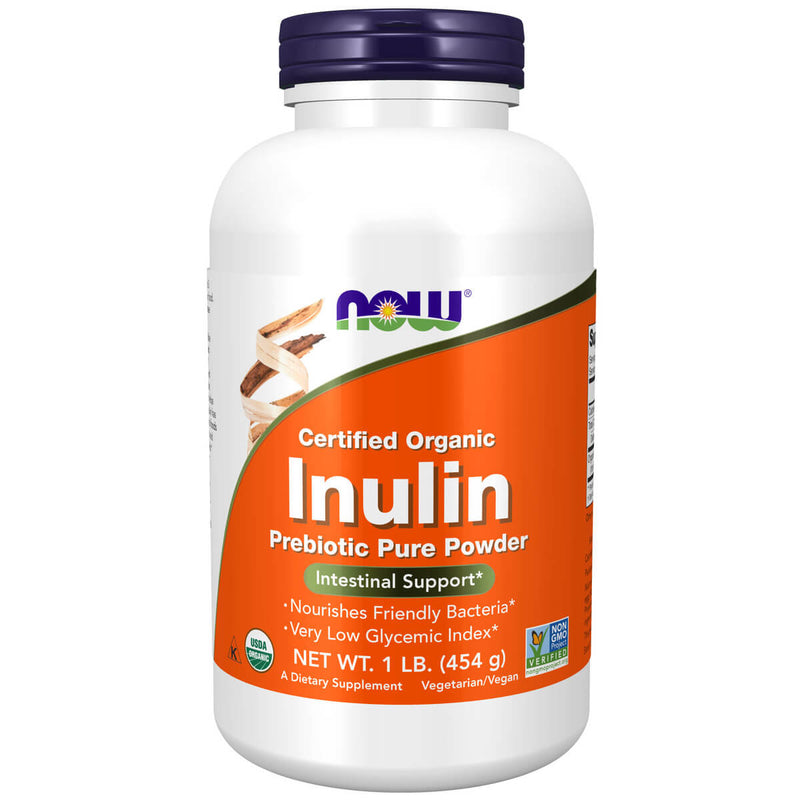 NOW Foods ORG INULIN POWDER 1 LB - Supplements at MySupplementShop by NOW Foods