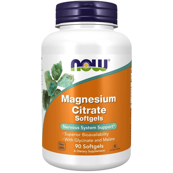 NOW Foods Magnesium Citrate 90 Softgels | Premium Supplements at MYSUPPLEMENTSHOP