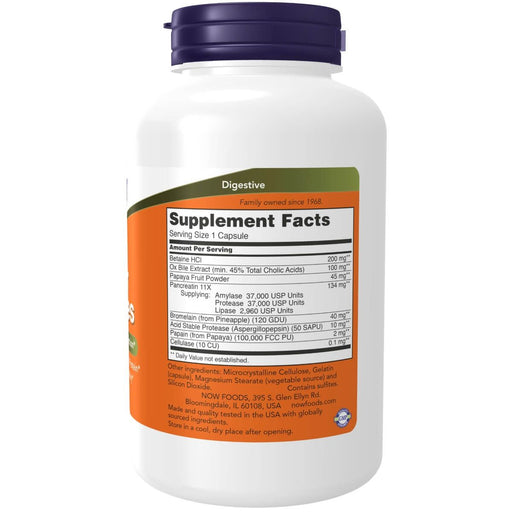 NOW Foods Super Enzymes 180 Capsules | Premium Supplements at MYSUPPLEMENTSHOP