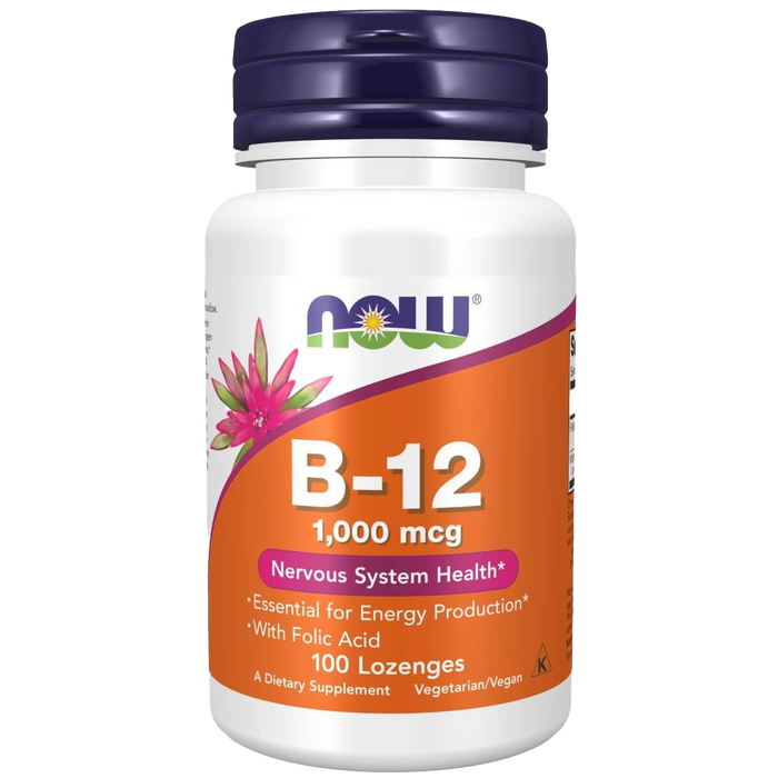 NOW Foods Vitamin B-12, 1000 mcg – 100 Lutschtabletten