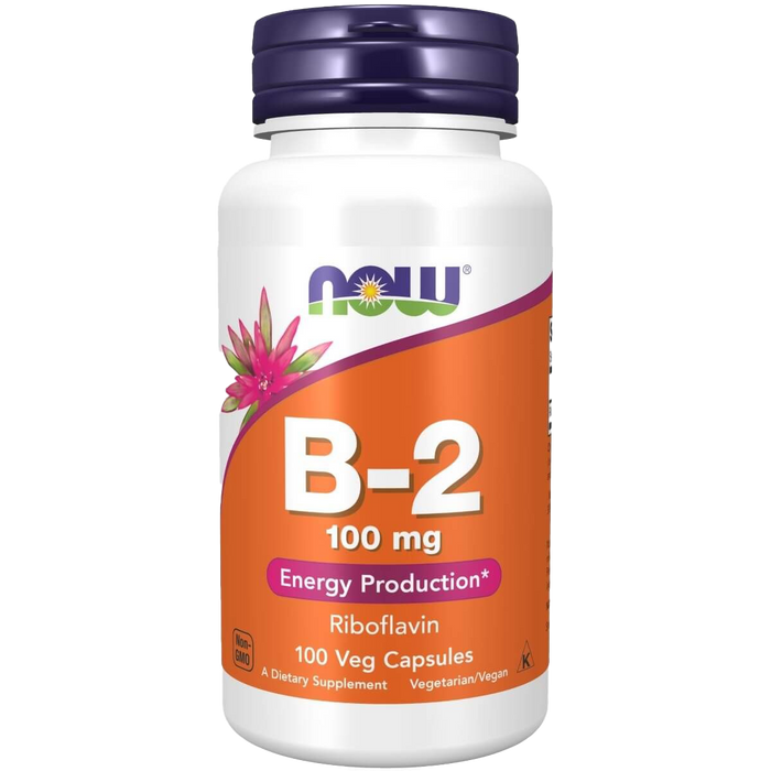 NOW Foods Vitamin B-2 Riboflavin, 100 mg – 100 Kapseln