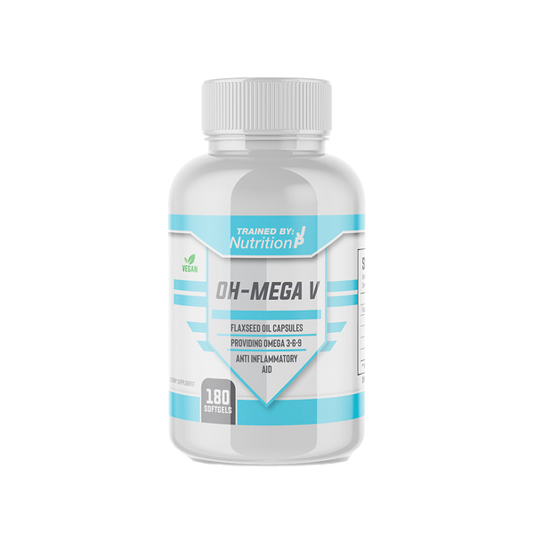 Trained By JP Oh-Mega V 180Softgels Unflavoured - Omegas, EFAs, CLA, Oils at MySupplementShop by Trained By JP