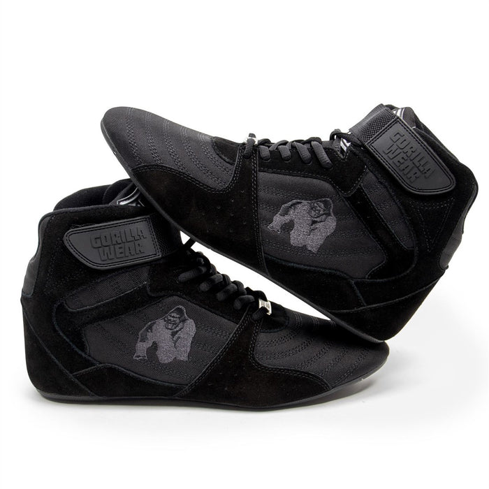 Gorilla Wear Perry High Tops Pro - Black/Black - UK 10 - High Tops at MySupplementShop by Gorilla Wear