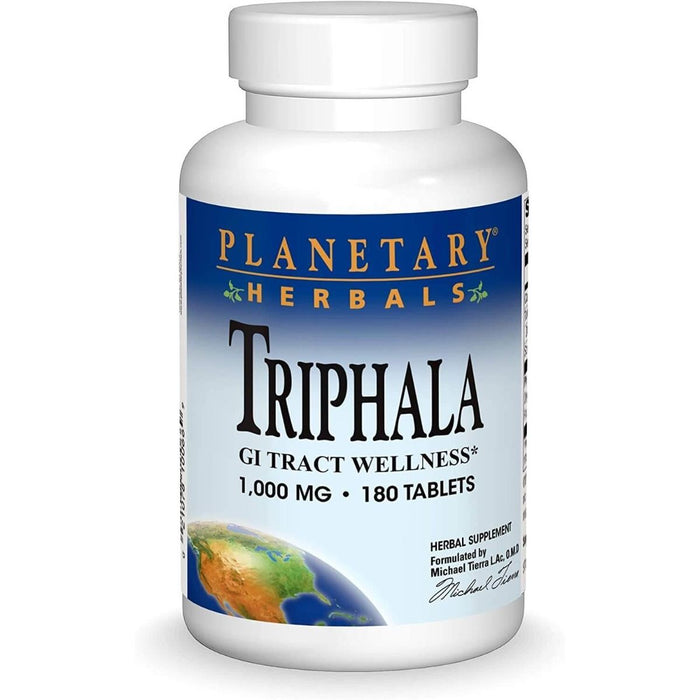 Planetary Herbals Triphala 1,000mg 180 Tablets - Detox & Cleanse at MySupplementShop by Planetary Herbals