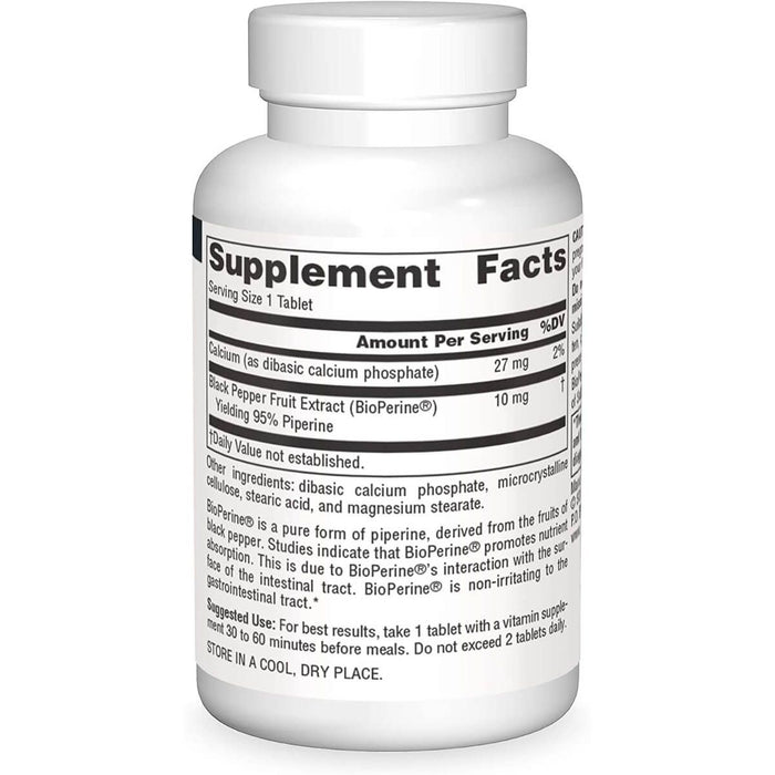 Source Naturals Bioperine 10mg 120 Tablets | Premium Supplements at MYSUPPLEMENTSHOP