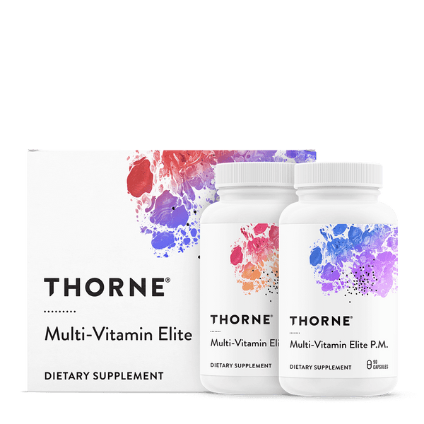 Thorne Research Multi-Vitamin Elite A.M. & P.M. (2bottles) 90 Capsules each - Overall Health at MySupplementShop by Thorne