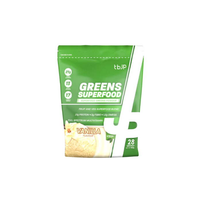 Trained by JP SuperFood Greens 952g Vanilla - Sports Nutrition at MySupplementShop by Trained By JP