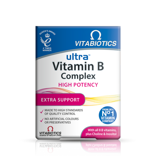 Vitabiotics Ultra Vitamin B Complex High Potency 60 Tablets - Energy & Mind at MySupplementShop by Vitabiotics