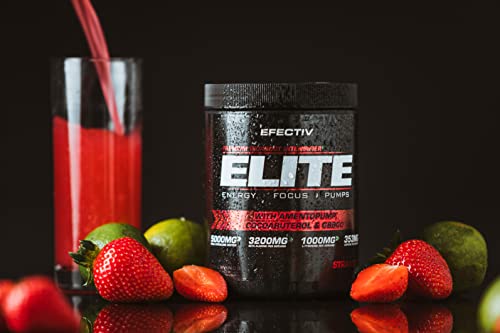 Efectiv Nutrition ELITE Pre Workout 420g Strawberry Lime | High-Quality Health Foods | MySupplementShop.co.uk