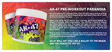AK-47 Labs Paranoia Pre - Workout Energy Drink Powder with Beta Alanine Caffeine Niacin Taurine Vitamin C and Vitamin B Complex 240g / 30 Servings Blue Raspberry | High-Quality Sports Nutrition | MySupplementShop.co.uk