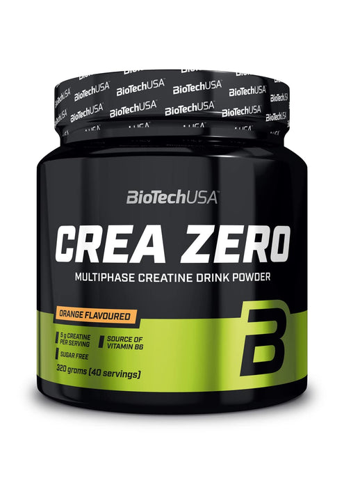 BioTechUSA Crea Zero, Orange - 320 grams | High-Quality Creatine Supplements | MySupplementShop.co.uk