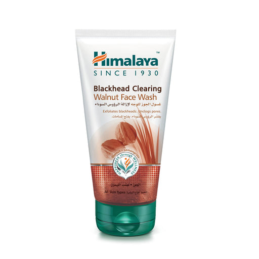 Himalaya Blackhead Clearing Walnut Face Wash - 150 ml. | High-Quality Gels & Foams | MySupplementShop.co.uk