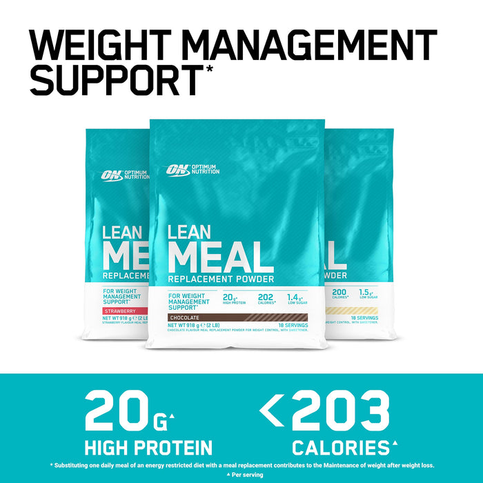 Optimum Nutrition Opti Lean Meal Replacement Powder, Chocolate - 954 grams | High-Quality Health and Wellbeing | MySupplementShop.co.uk