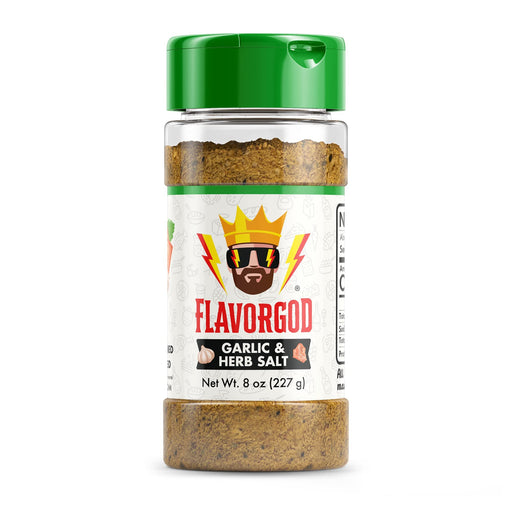 FlavorGod Garlic Herb Salt - 227g | High-Quality Health Foods | MySupplementShop.co.uk