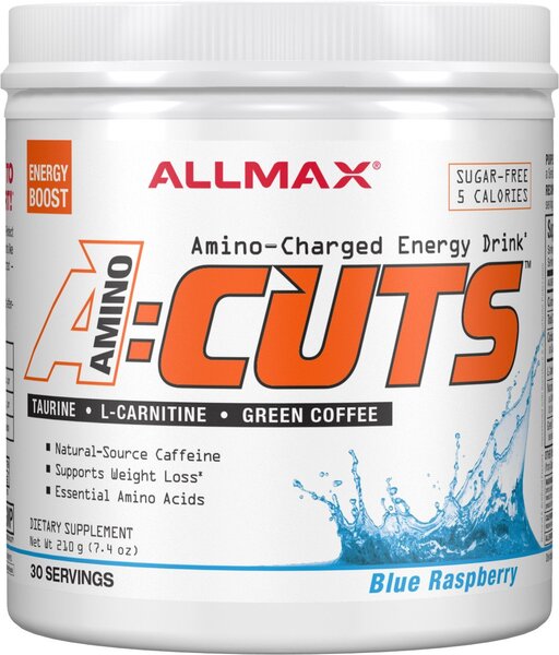 AllMax Nutrition AminoCuts A:Cuts, Orange - 210 grams | High-Quality Amino Acids and BCAAs | MySupplementShop.co.uk