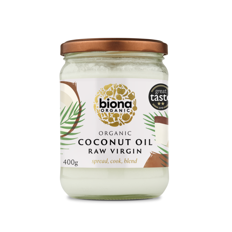 Biona Organic Raw Virgin Coconut Oil 400g | High-Quality Health Foods | MySupplementShop.co.uk