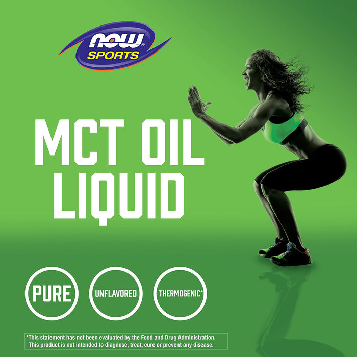 NOW Foods MCT Oil, Pure Liquid - 473 ml. | High-Quality Oils | MySupplementShop.co.uk