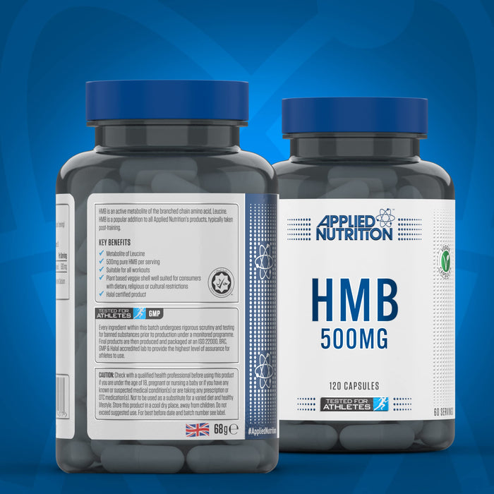 Applied Nutrition HMB, 500mg - 120 caps | High-Quality Amino Acids and BCAAs | MySupplementShop.co.uk